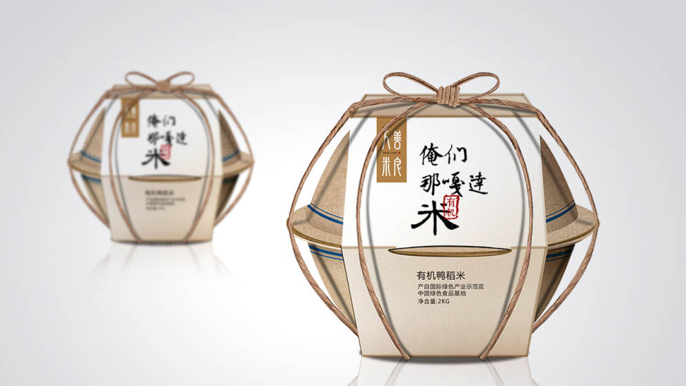 国奥大米食品包装设计